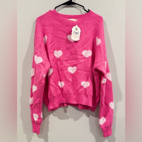 💗💕Alter’d State Pink Heart Sweater | NWT | Size Large | Valentine’s Day💗💕 - Picture 4 of 9